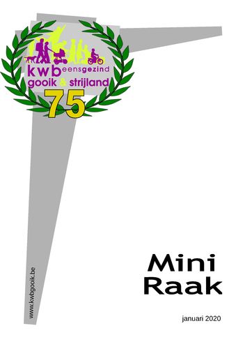 Kaft van Mini Raak 202001